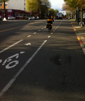 Another disappearing bike lane