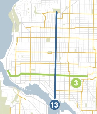 From SDOT's 2014 neighborhood greenway work plan (the exact route could change during the design process)