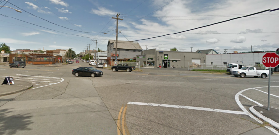 Looking north on 17th Ave NW at Leary Way. Image from Google Street View