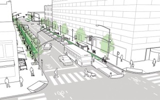 Could downtown Bellevue streets start to look more like this? Concept image from NACTO
