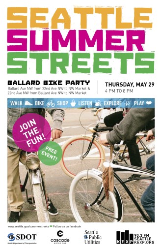 2014 Summer Streets Poster - Ballard