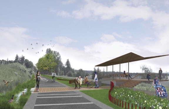 The Cross Kirkland Corridor Master Plan envisions a fully paved trail