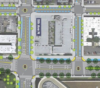 Map from SDOT. Mercer is the one with a million lanes.