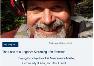 Read more about Len on the Evergreen MTB website.