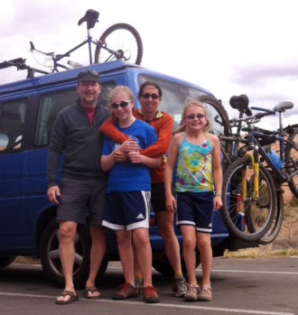 The Loper family. Photo from a 2012 Cascade Bicycle Club profile.