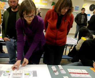 Community members were asked to "design" their own Eastlake Ave during a December open house