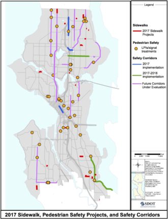 From SDOT. The Yellow dots are planned walking head start locations.