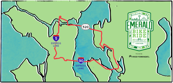 The 2017 route, from Cascade.