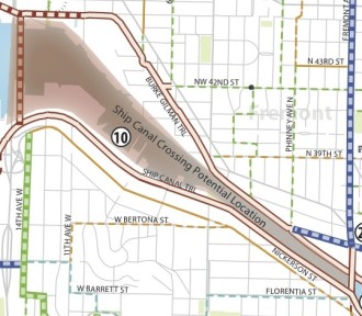 Bike Master Plan calls for a better Ship Canal Crossing as part of the Ballard High Capacity Transit project