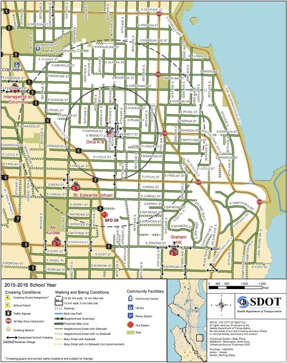 Seattle releases unique walking and biking maps for each public school ...