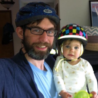Tim Fliss is a father who bikes with his family in NE Seattle.