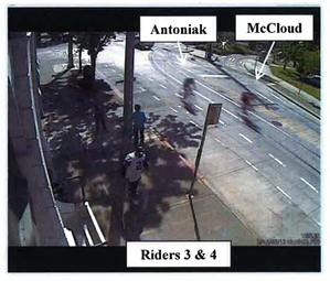 A video still from the Seattle Police report. Obtained by the Seattle Times.