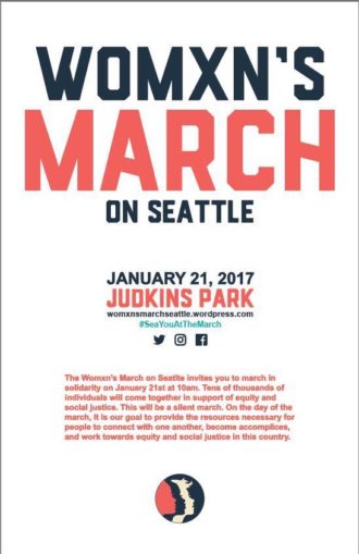 From the Womxn's March on Seattle event page.