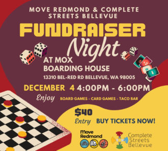 Move Redmond & Complete Street Bellevue Fundraiser Night at Mox Boarding House @ Mox Boarding House | Bellevue | Washington | United States