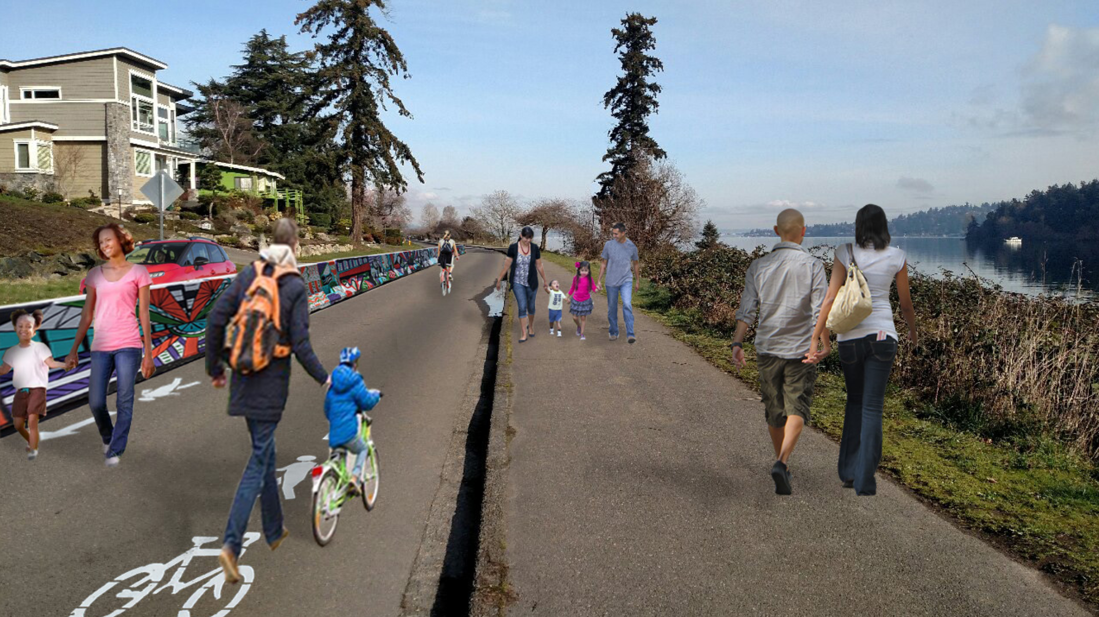 Seattle needs a permanently safe space for biking and walking on Lake Washington Blvd